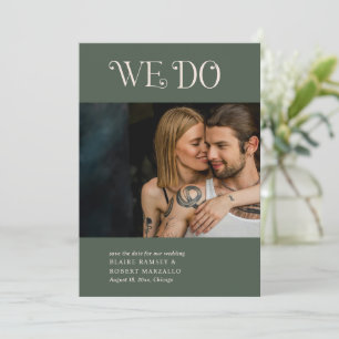 Save The Date Blaire Moss Green Mariage moderne