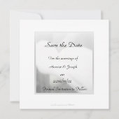Save The Date Blanc Calla Lily Mariage Élégant Enregistrer La Da (Dos)
