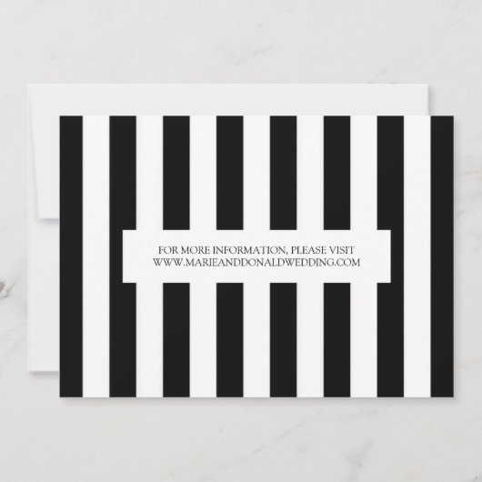 Save The Date Blancs et noirs classiques (Dos)