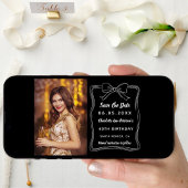 Save The Date Blancs noirs dessinés à la main