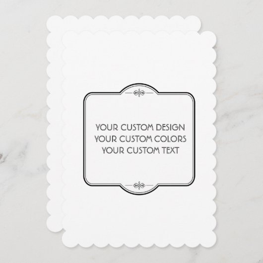 Save The Date BLANK Your Design Here - Enregistrer La Date (Devant / Derrière)