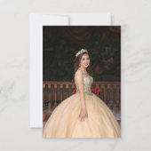 Save The Date Bleu Céleste Enregistrer La Date Anniversaire Quin (Dos)