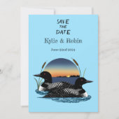 Save The Date Bleu couché de soleil (Devant)