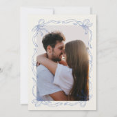 Save The Date Bleu de l'arrière-main ironique (Dos)