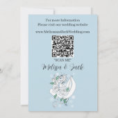 Save The Date Bleu des flocons de neige du dragon blanc d'hiver (Dos)