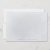 Save The Date Bleu étincelant argent parties scintillant floral (Dos)