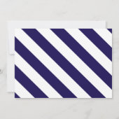 Save The Date Bleu Marine et Bleu Bateau Enregistrer la date (Dos)