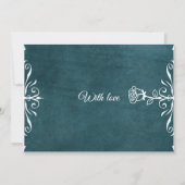 Save The Date Bleu sarcelle profond Talavera mariage mexicain (Dos)