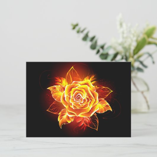 Save The Date Blooming Fire Rose (Debout devant)