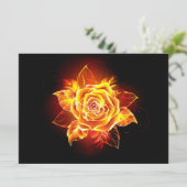 Save The Date Blooming Fire Rose (Debout devant)