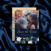 Save The Date Blooms Chics | Bleu bleu bleu bleu bleu bleu rose 