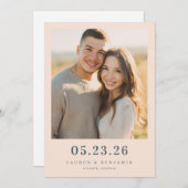 Save The Date Blossom and Vow Wedding (Devant / Derrière)