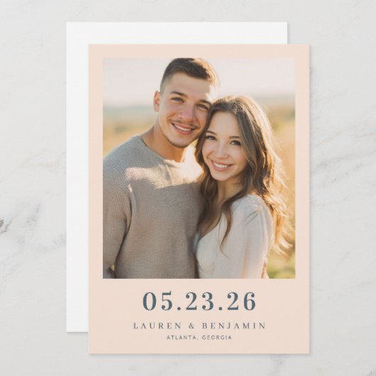 Save The Date Blossom and Vow Wedding (Devant / Derrière)