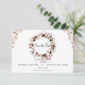 Save The Date Blossom printemps Mariage customisé Enregistrer la (Debout devant)