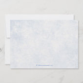 Save The Date Blue Fairytale Wedding Enregistrer la date (Dos)