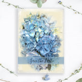 Save The Date Blue Hydrangea Blossom Wedding Enregistrer la date