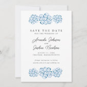 Save The Date Blue Hydrangea Enregistrer la date (Devant)