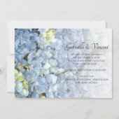 Save The Date Blue Hydrangea Floral Wedding Enregistrer la date (Devant)