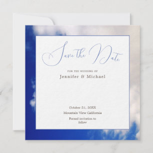 Save The Date Blue Sky Art Photographie Professionnel Minimalist