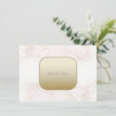 Save The Date Blush Flush et Or Sauvegarder La Date (Debout devant)