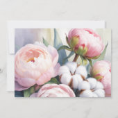 Save The Date Blush Pink Peony and Cotton Wedding (Dos)