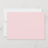 Save The Date Blush Pink Simple Modern Enregistrer la date (Dos)