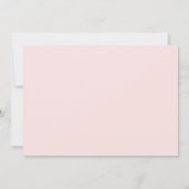 Save The Date Blush Rose Clair | Mariage Élégant Simple (Dos)