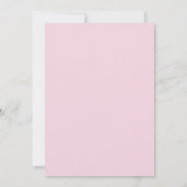 Save The Date Blush rose joli Florals Mariage Enregistrer la dat (Dos)