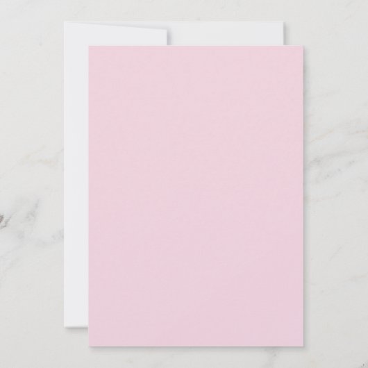 Save The Date Blush rose joli Florals Mariage Enregistrer la dat (Dos)
