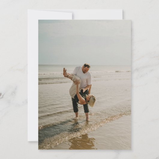 Save The Date Boho Arche Ciel Étoilé Pampas Floral Rustique Terr (Dos)