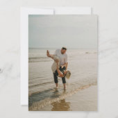 Save The Date Boho Arche Ciel étoilé Pampas Floral Terrien Rusti (Dos)