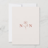 Save The Date Boho Budget Terracotta Rust Flower Mariage | DO-IT (Dos)