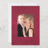 Save The Date Boho Burgundy - Marsala Floral Bohemian Mariage (Dos)