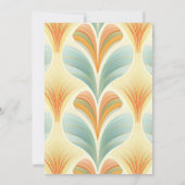 Save The Date Boho Chic Rétro Fleurs Mariage (Dos)