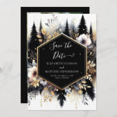 Save The Date Boho Classic Enchanted Forest Weddin (Devant / Derrière)