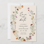 Save The Date Boho Code QR Date de sauvegarde (Devant)