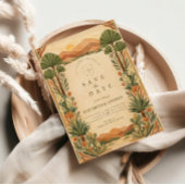 Save The Date Boho Desert Botanical Wedding