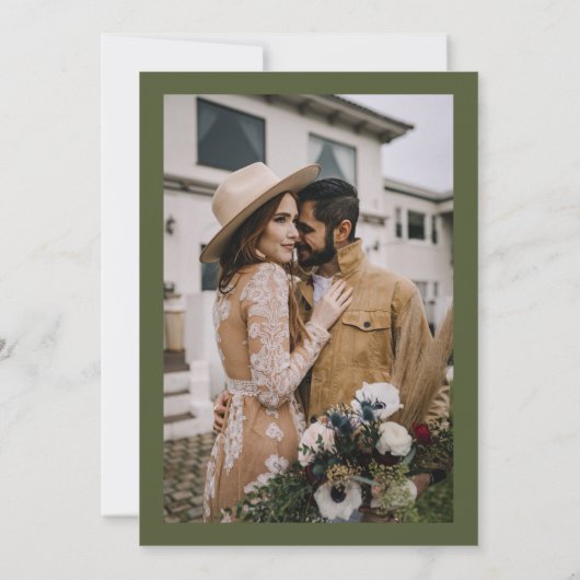 Save The Date Boho Desert Cactus Arizona Destination mariage (Dos)