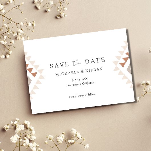 Save The Date Boho Desert Mariage Photo