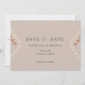 Save The Date Boho Desert Photo Mariage Enregistrer La Date (Devant)