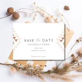 Save The Date Boho Desert Rust Terracotta Mariage Photo