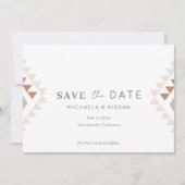 Save The Date Boho Desert Rust Terracotta Mariage Photo (Devant)