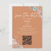 Save The Date Boho Earthy Floral Mariage Photo (Devant)