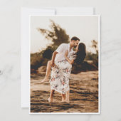 Save The Date Boho Earthy Floral Mariage Photo (Dos)