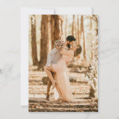 Save The Date Boho fleur sauvage Beige Photo Enregistrer la date (Dos)
