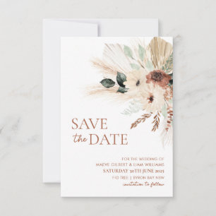 Save The Date Boho Fleurs Rustiques Enregistrer La Date MAEVE