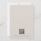 Save The Date BOHO Floral Fall Folig Taupe Grey Earth Photo (Dos)