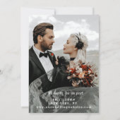 Save The Date Boho Gothic Viking Eternal Love Fleur sauvage Mari (Dos)