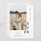 Save The Date Boho Imprimable Whimsical Mariage unique (Devant)