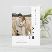 Save The Date Boho Imprimable Whimsical Mariage unique (Debout devant)